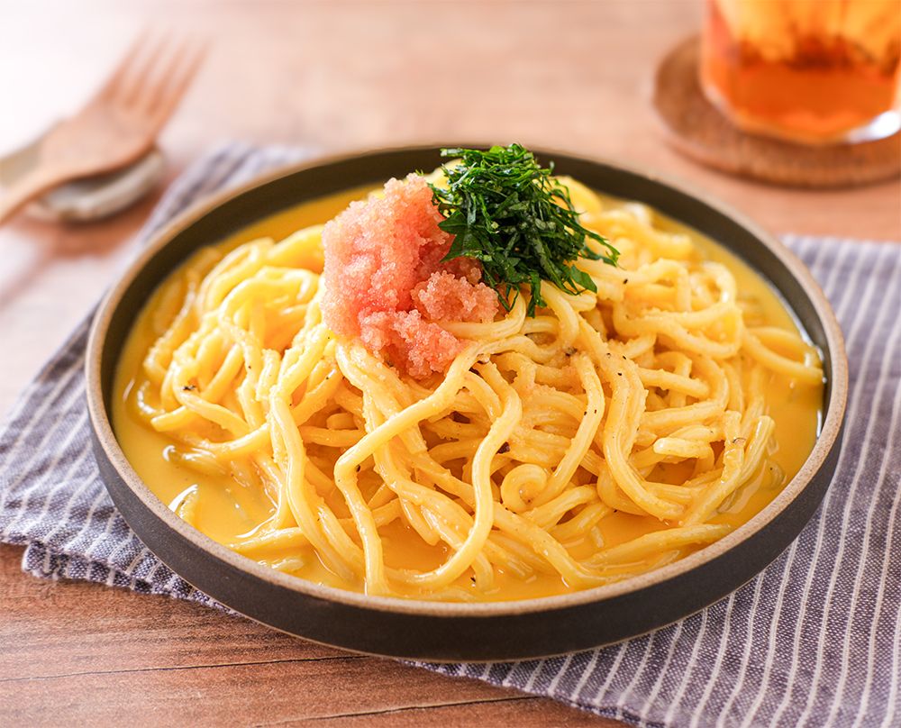 カルボ風もちもち明太パスタ