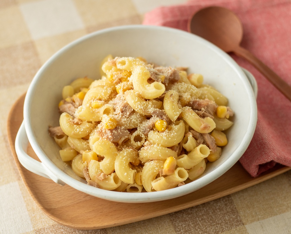 包丁いらず！ツナコーンの和風マカロニ