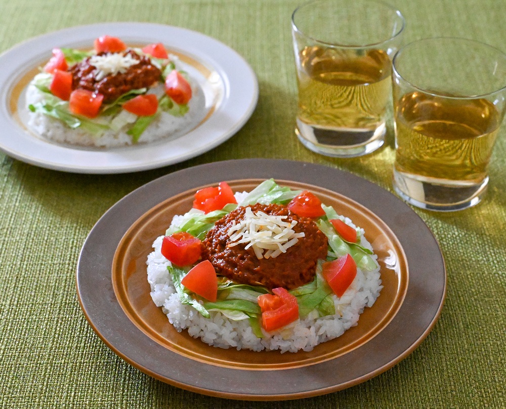 ボロネーゼソースで絶品！タコライス