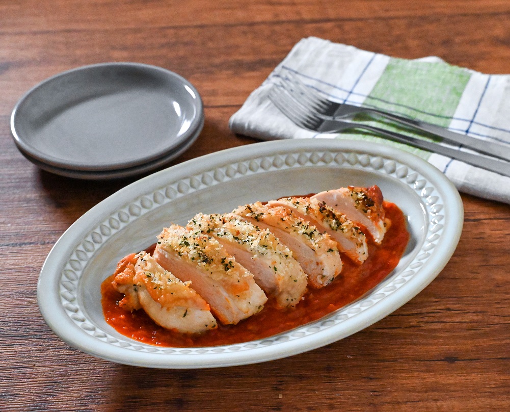 鶏むね肉の香草パン粉焼き