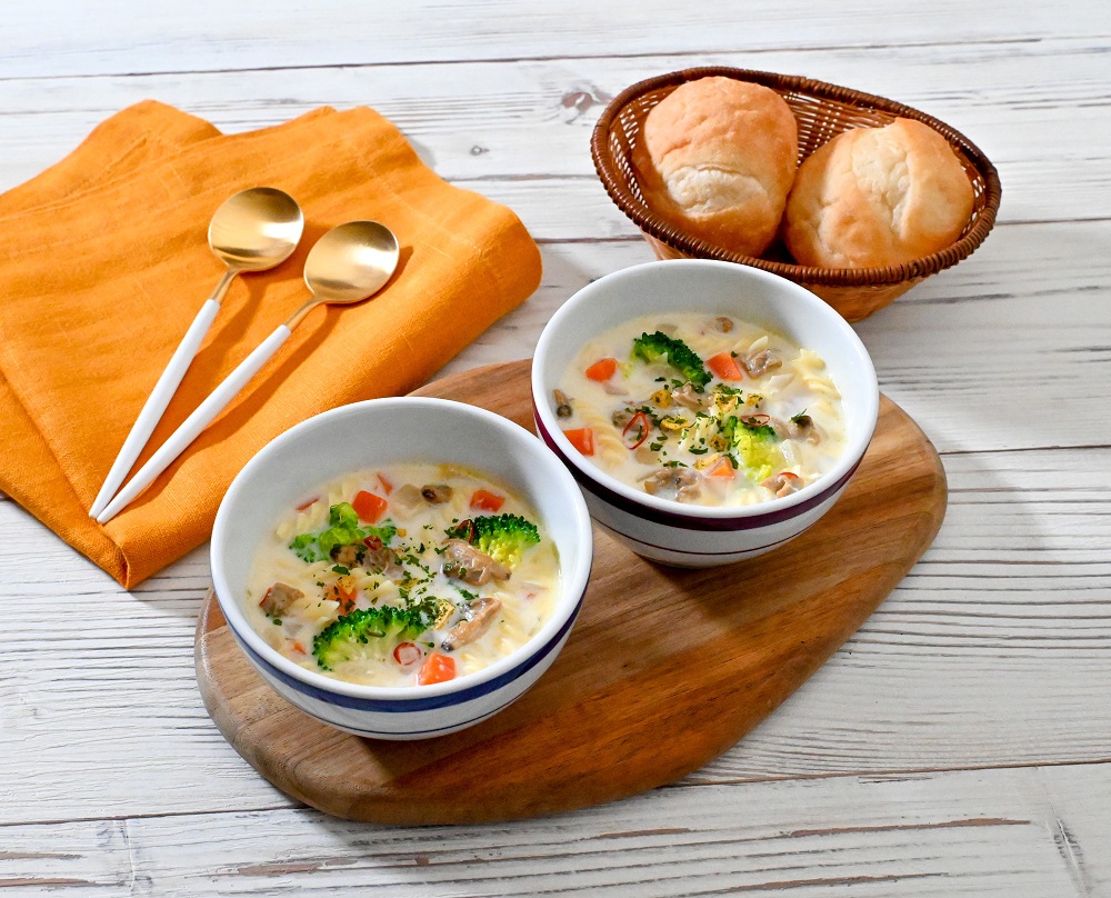 ボンゴレビアンコで簡単  クラムチャウダー