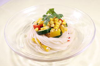 夏野菜のさっぱりうどん