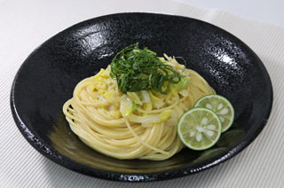 白菜のたらこバタースパゲティ
