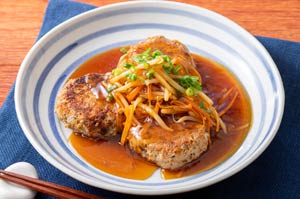 1/3日分の野菜を食べる！あんかけ豆腐ハンバーグ