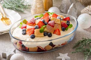 ホットケーキミックスで作る！マスカルポーネクリームのスコップケーキ