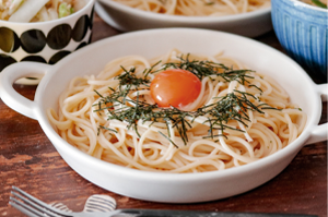 濃厚たらこカルボナーラ風パスタ