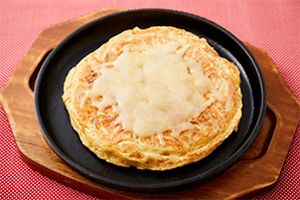 玉ねぎ・にんじん・チーズのエコのみ焼 玉ねぎ・にんじん・チーズのエコのみ焼