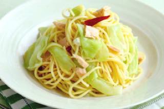 ツナとキャベツのパスタ