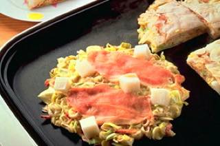 餅入りお好み焼き