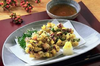 さつまいもの南部かき揚げ