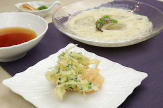 かき揚げひやむぎ