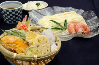精進揚げそうめん