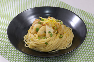 長いものゆず風味たらこスパゲティ