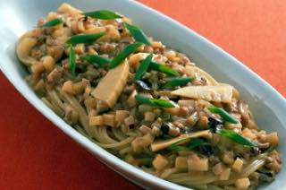たけのこの中華風パスタ