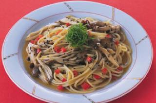 きのことごまのパスタ