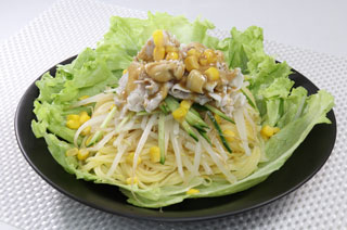 豚しゃぶのスパゲティサラダ