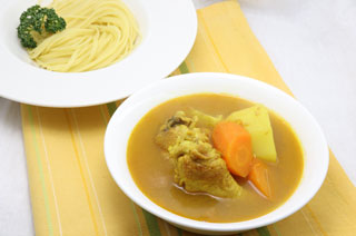 スープカレーのスパゲティ
