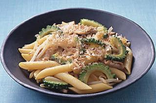 ゴーヤーチャンプルー風パスタ