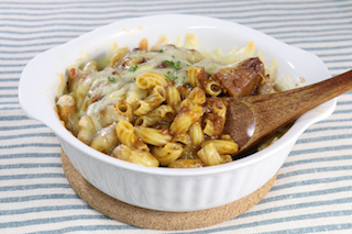 カレーのマカロニグラタン