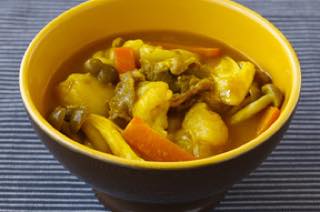 カレー風味のすいとん