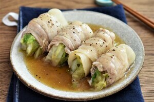 肉巻き白菜フライパン蒸し