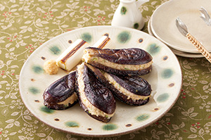なすのはさみ焼き