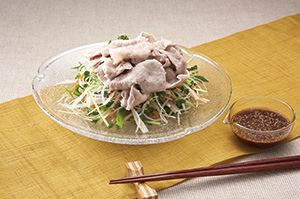 冷しゃぶサラダ 梅ぽん酢