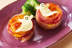 冷凍パスタアレンジ！ナポリタンのキッシュ風