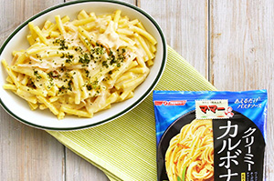 カルボナーラソースで簡単！マカロニチーズ