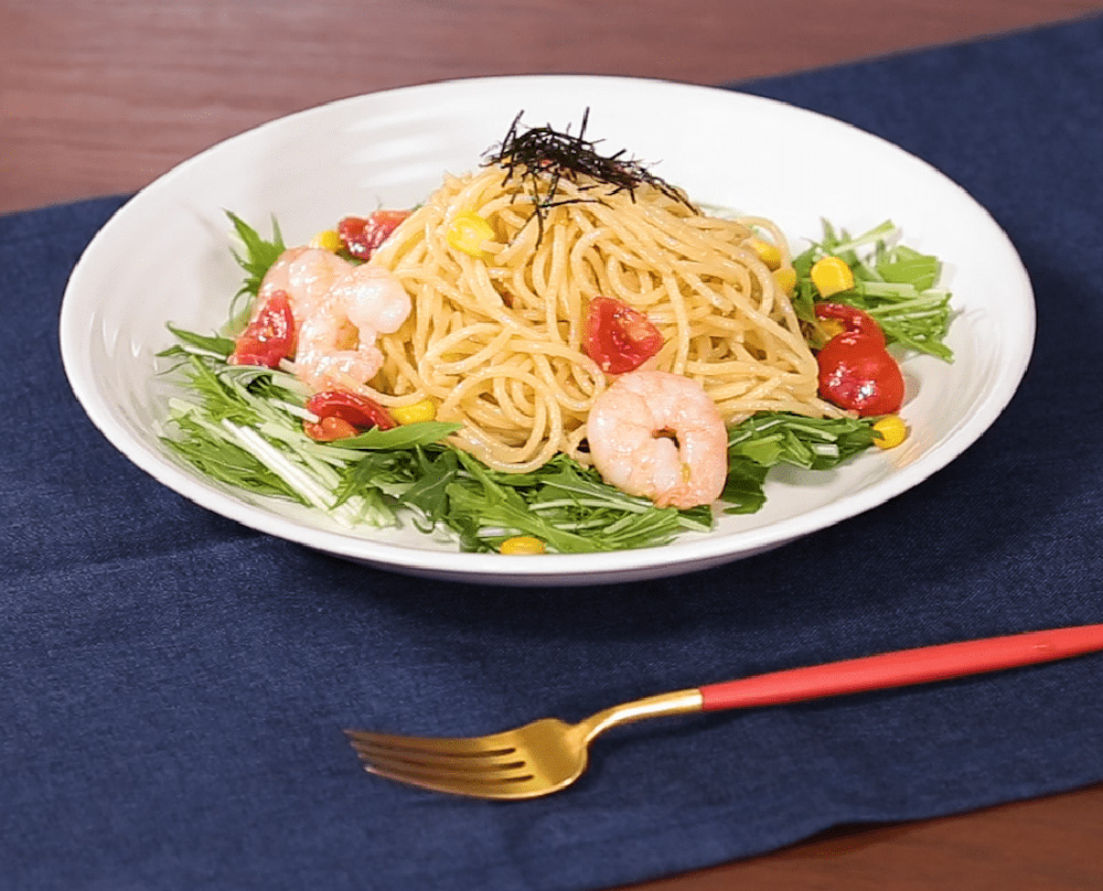 野菜たっぷり！サラダたらこスパゲティ | レシピ | 日清製粉ウェルナ