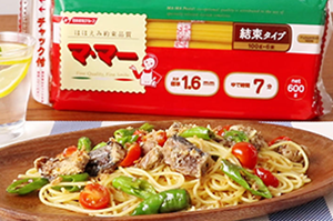 サバ缶で爽やかエスニックに！彩り野菜とサバ缶パスタ