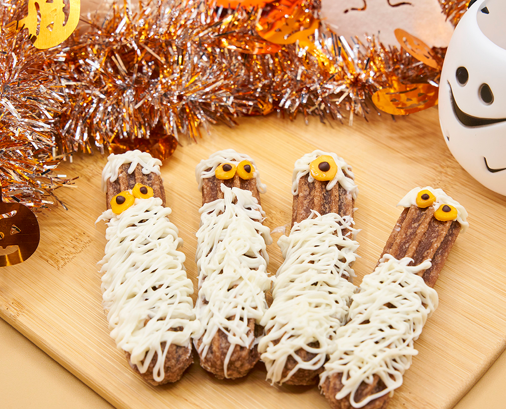 ハロウィン☆チュロスのぐるぐるミイラ | レシピ | 日清製粉ウェルナ