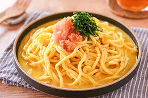 カルボ風もちもち明太パスタ