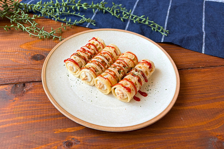 【お祭り気分】もちもち☆たこちくロール