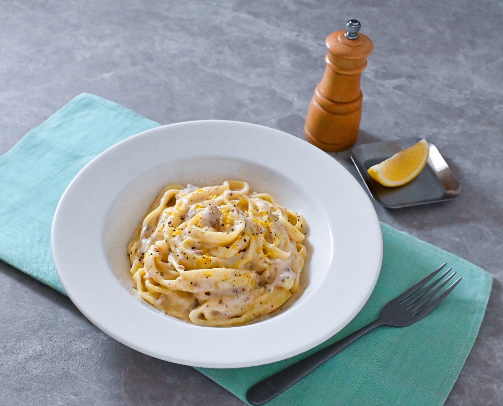 トリュフ香る レモンチーズクリーム生パスタ | レシピ | 日清製粉ウェルナ