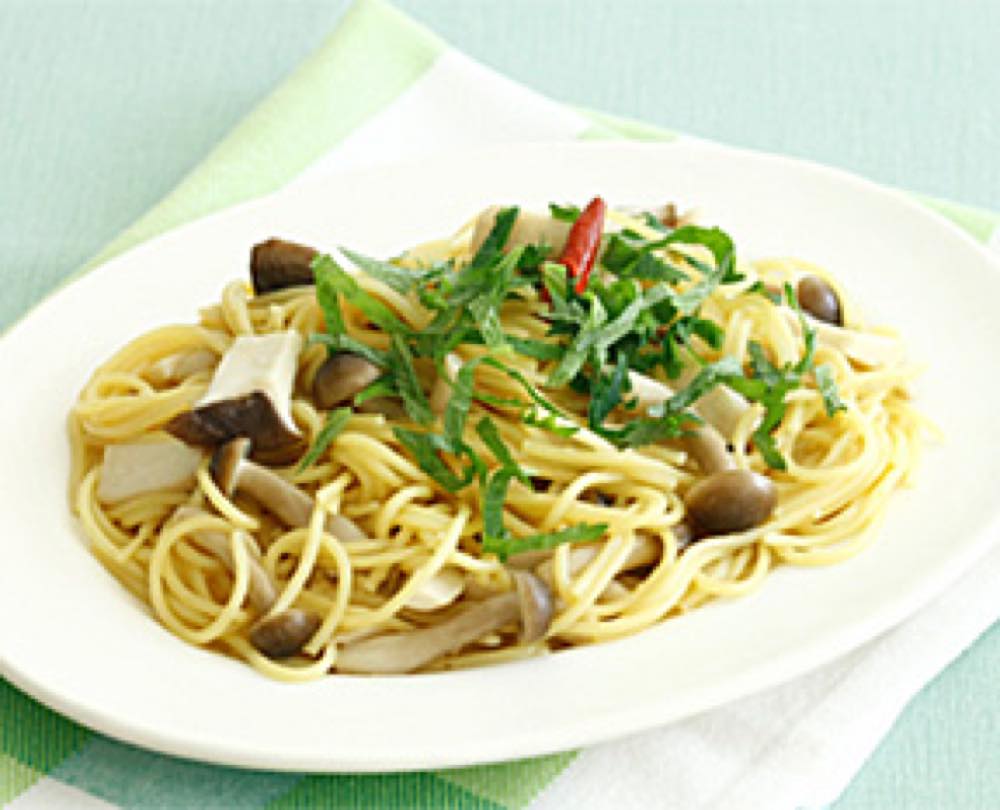 きのこの和風ペペロンチーノ | レシピ | 日清製粉ウェルナ