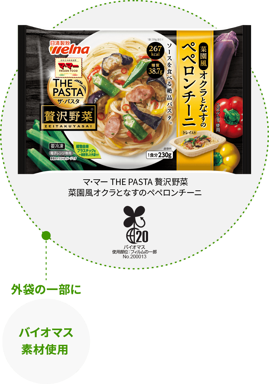 バイオマス素材使用